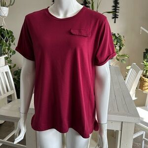 Helly Hanson burgundy, short sleeve T-shirt, size XL